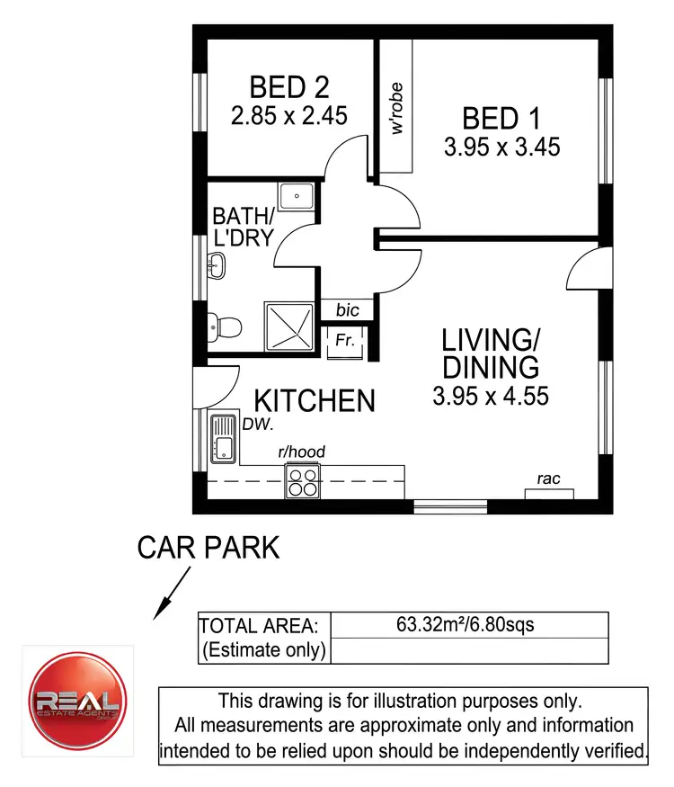 Floorplan of Homely unit listing, 8/172 Seaview Road, Henley Beach South SA 5022