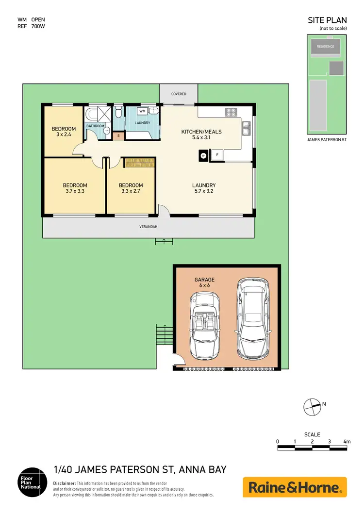 Floorplan of Homely house listing, 1/40 James Paterson Street, Anna Bay NSW 2316