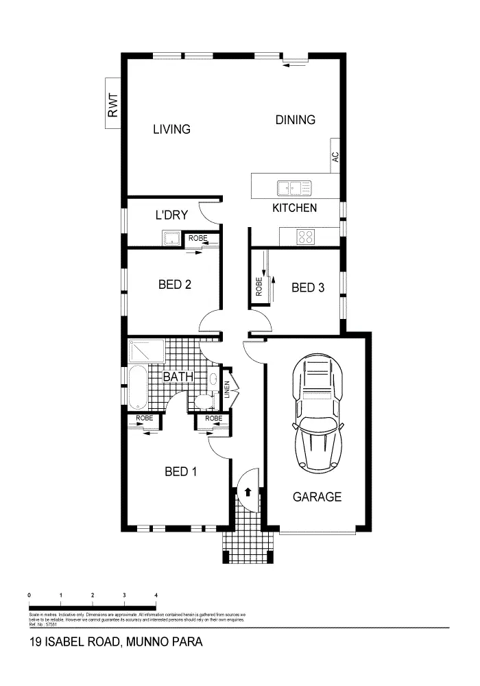 Floorplan of Homely house listing, 19 Isabel Road, Munno Para West SA 5115