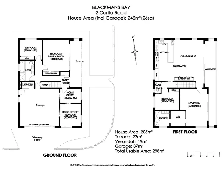 Floorplan of Homely house listing, 2 Carita Road, Blackmans Bay TAS 7052