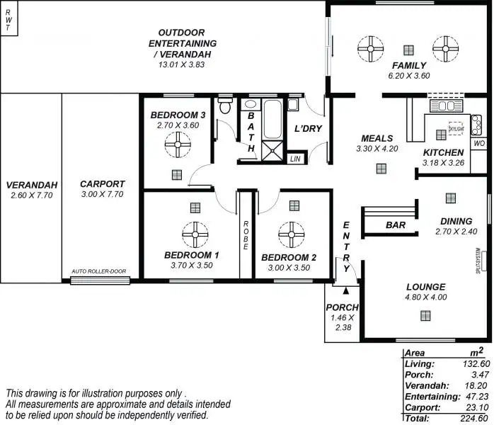 Floorplan of Homely house listing, 13 Galveston Place, Wynn Vale SA 5127