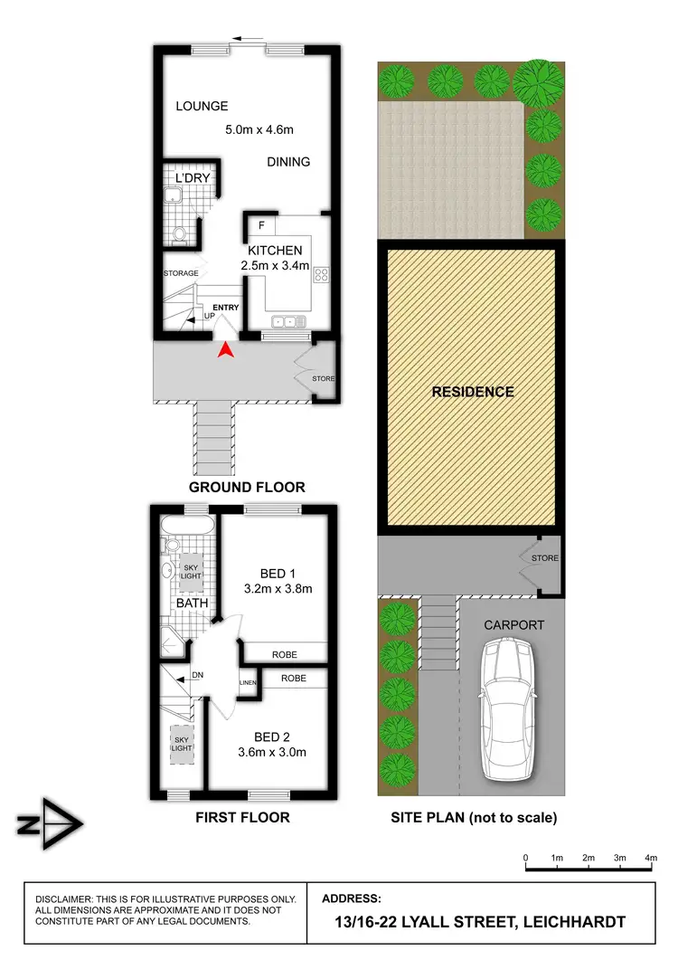 Floorplan of Homely townhouse listing, 13/16-22 Lyall Street, Leichhardt NSW 2040