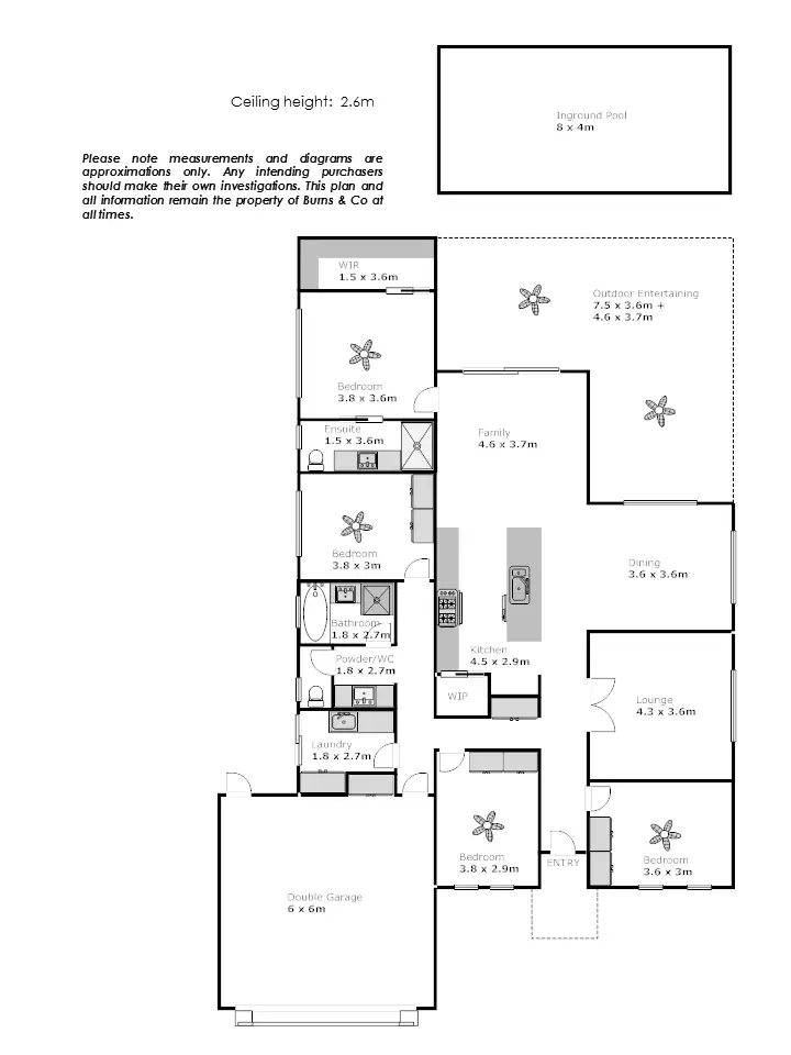 Floorplan of Homely house listing, 5 Dominic Court, Mildura VIC 3500