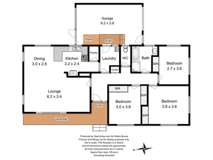 Floorplan of Homely house listing, 1 Adelong Place, Ulverstone TAS 7315
