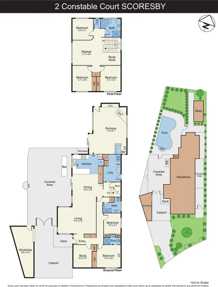 Floorplan of Homely house listing, 2 Constable Court, Scoresby VIC 3179