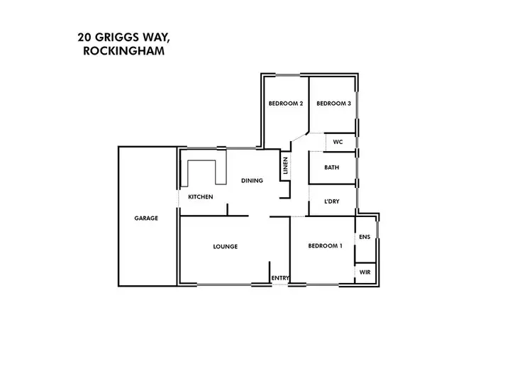 Floorplan of Homely house listing, 20 Griggs Way, Rockingham WA 6168
