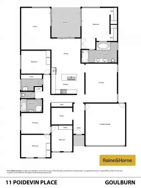Floorplan of Homely house listing, 11 Poidevin Place, Goulburn NSW 2580