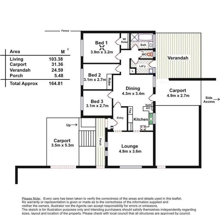 Floorplan of Homely house listing, 15. Panorama Road, Evanston Park SA 5116