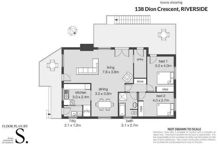 Floorplan of Homely house listing, 138 Dion Crescent, Riverside TAS 7250