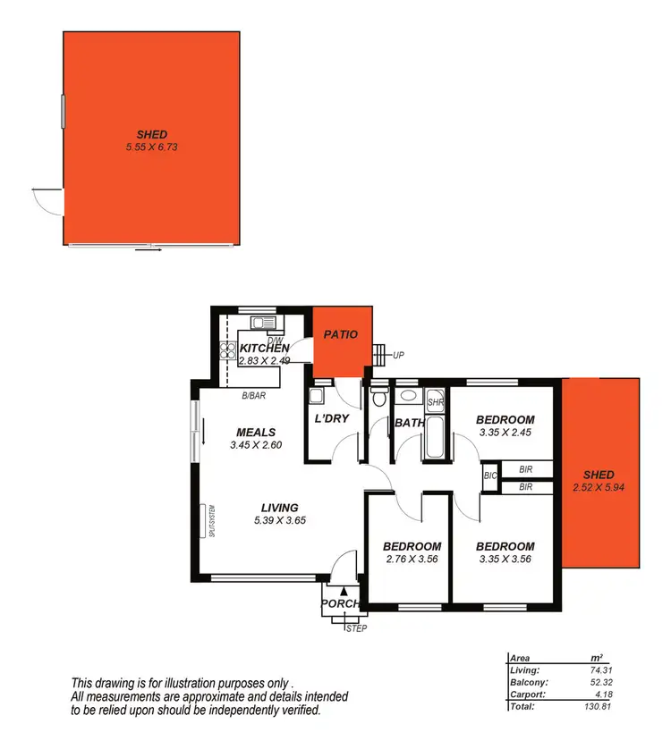 Floorplan of Homely house listing, 7 Hugh Crescent, Morphett Vale SA 5162