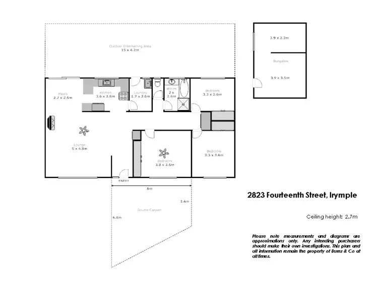 Floorplan of Homely house listing, 2823 Fourteenth Street, Irymple VIC 3498