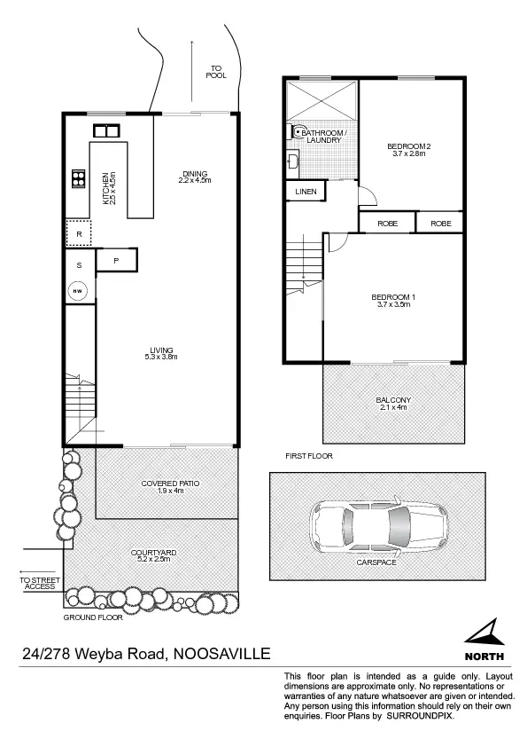 Floorplan of Homely house listing, 24/278 Weyba Road, Noosaville QLD 4566