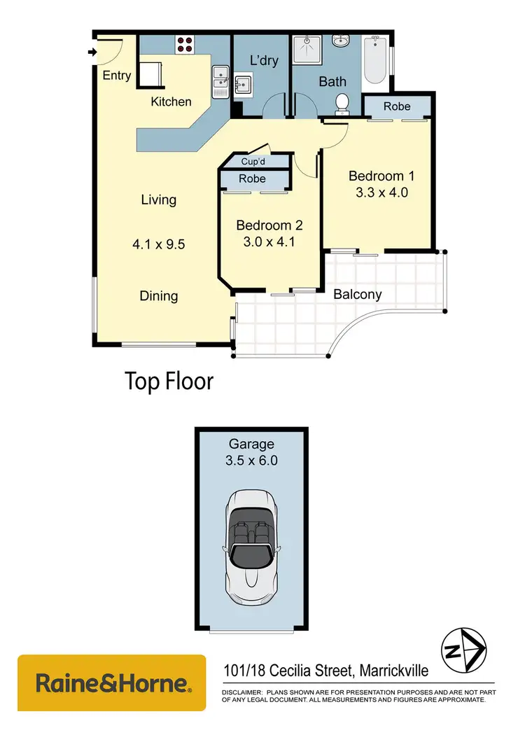 Floorplan of Homely apartment listing, 101/18 Cecilia Street, Marrickville NSW 2204