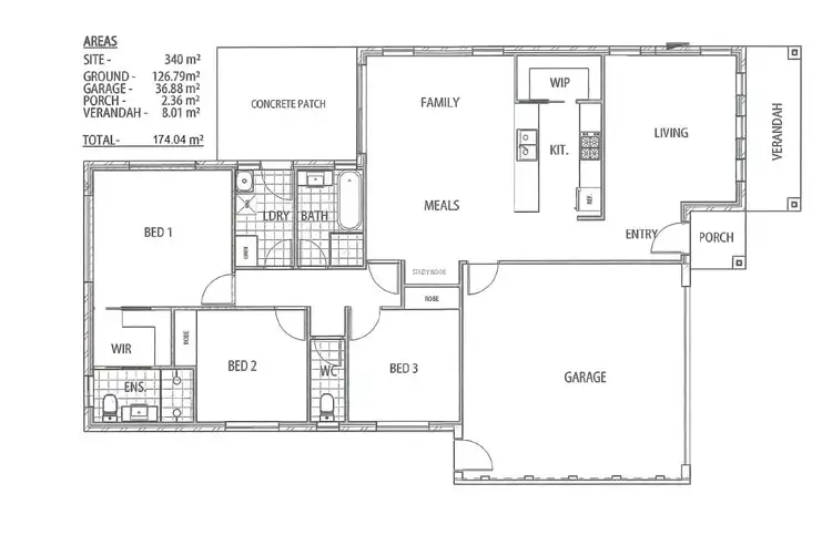 Floorplan of Homely house listing, 17 Daniel Street, Googong NSW 2620