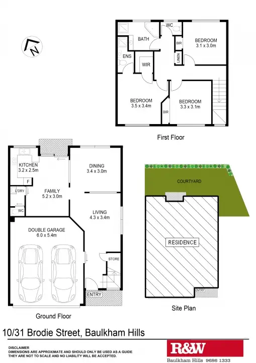Floorplan of Homely townhouse listing, Address available on request