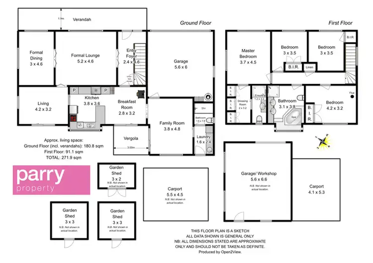 Floorplan of Homely house listing, 13 Panorama Road, Blackstone Heights TAS 7250