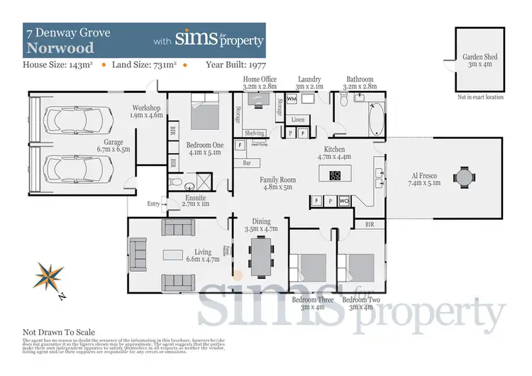 Floorplan of Homely house listing, 7 Denway Grove, Norwood TAS 7250