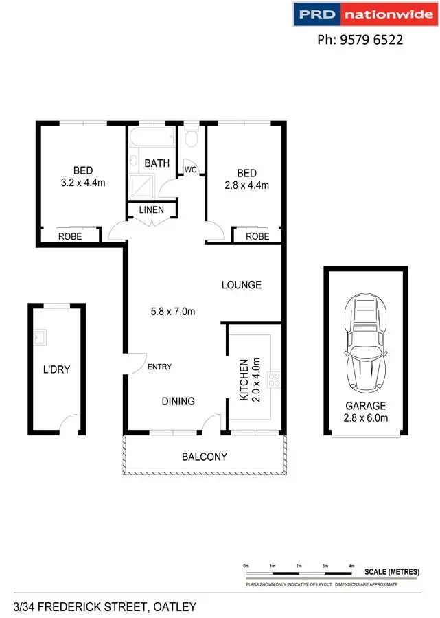 Floorplan of Homely unit listing, 3/34 Frederick Street, Oatley NSW 2223