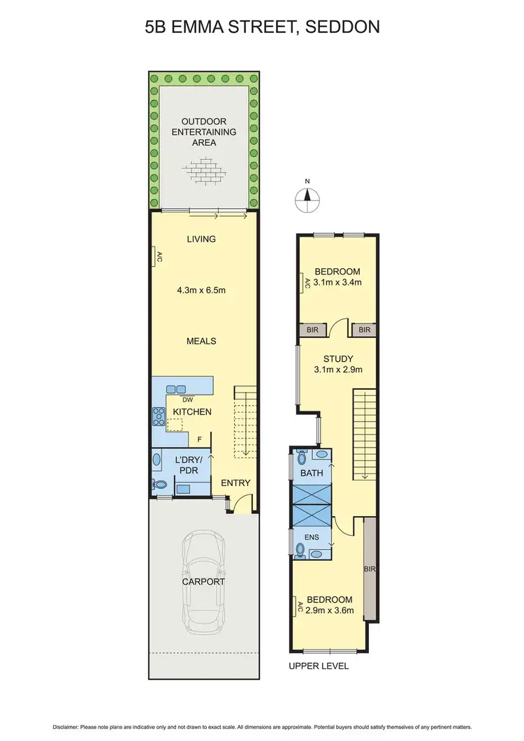 Floorplan of Homely townhouse listing, 5B Emma Street, Seddon VIC 3011