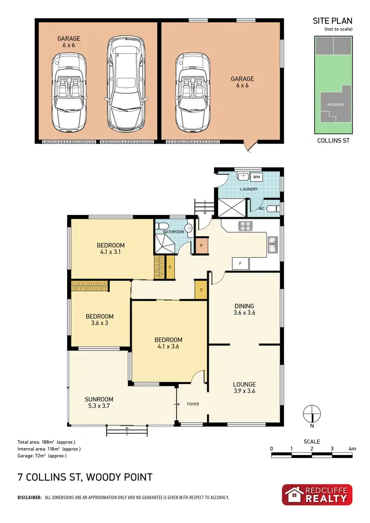 Floorplan of Homely house listing, 7 Collins Street, Woody Point QLD 4019