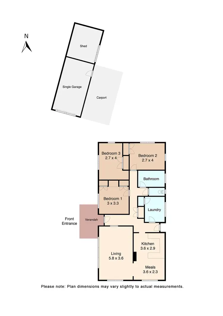 Floorplan of Homely house listing, 10 Harrow Street, Wendouree VIC 3355