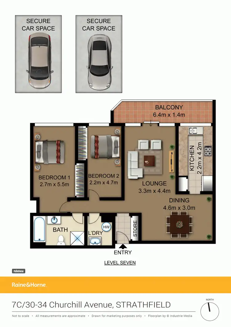 Floorplan of Homely apartment listing, 7C/30-34 Churchill Avenue, Strathfield NSW 2135
