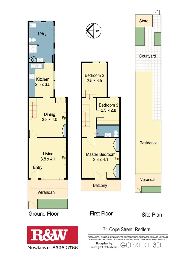 Floorplan of Homely terrace listing, 71 Cope Street, Redfern NSW 2016