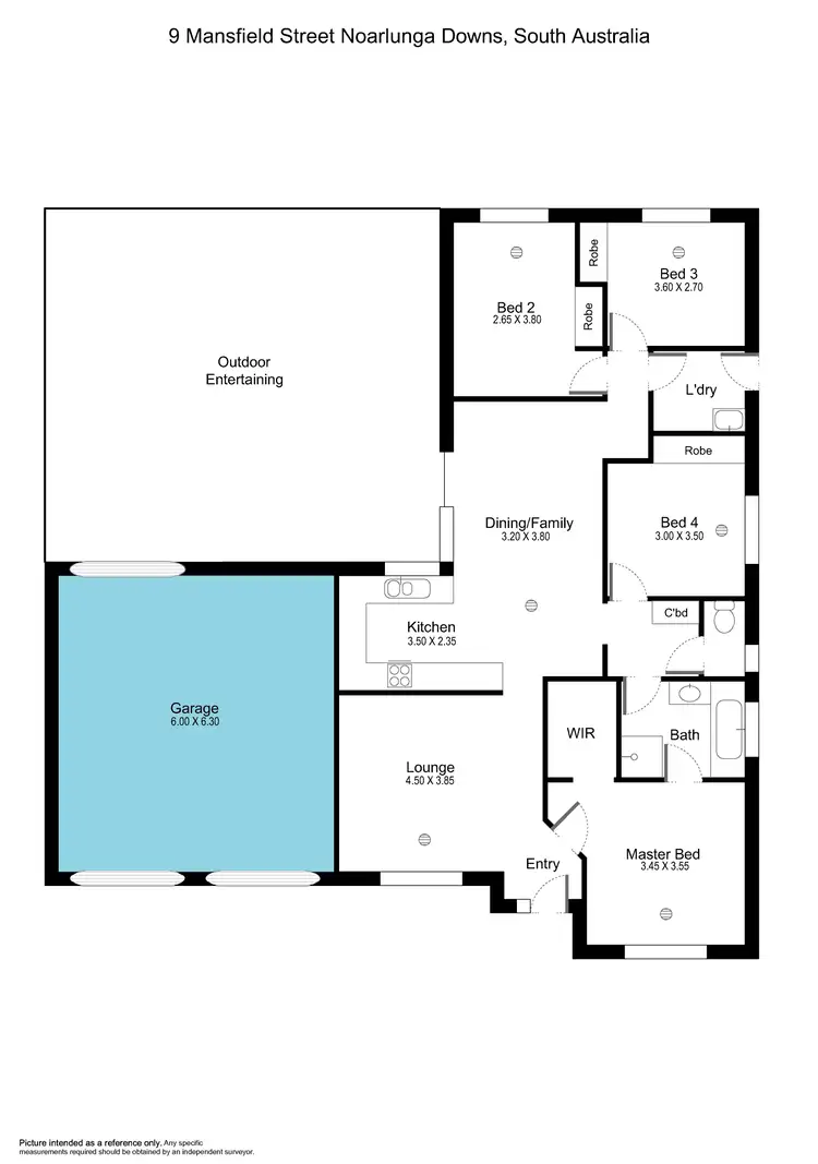 Floorplan of Homely house listing, 9 Mansfield Street, Noarlunga Downs SA 5168