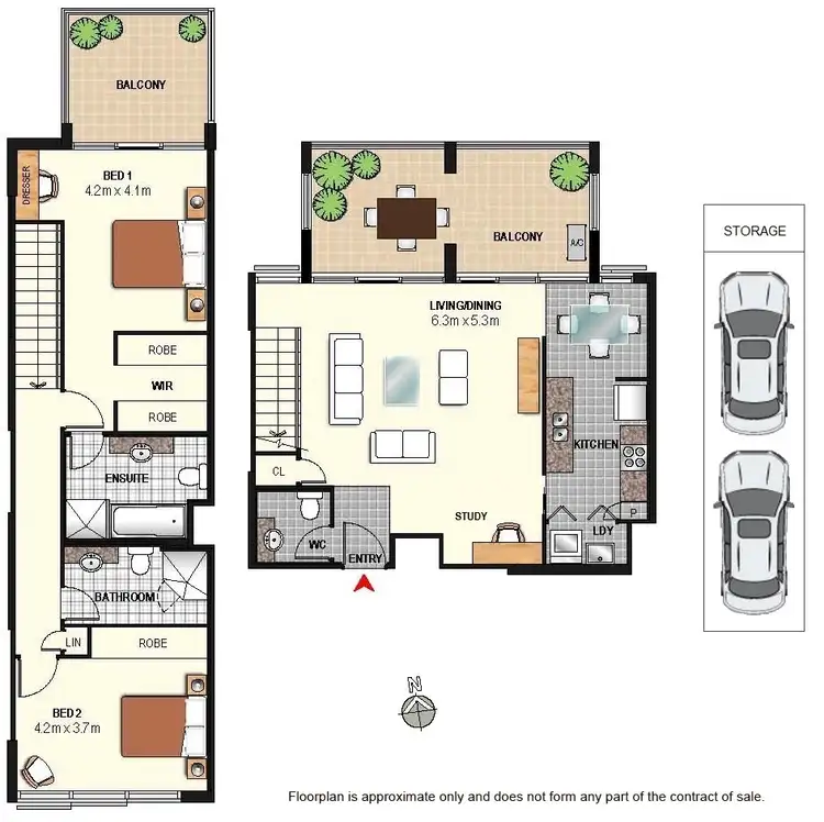 Floorplan of Homely apartment listing, 205/18-26 Church Avenue, Mascot NSW 2020