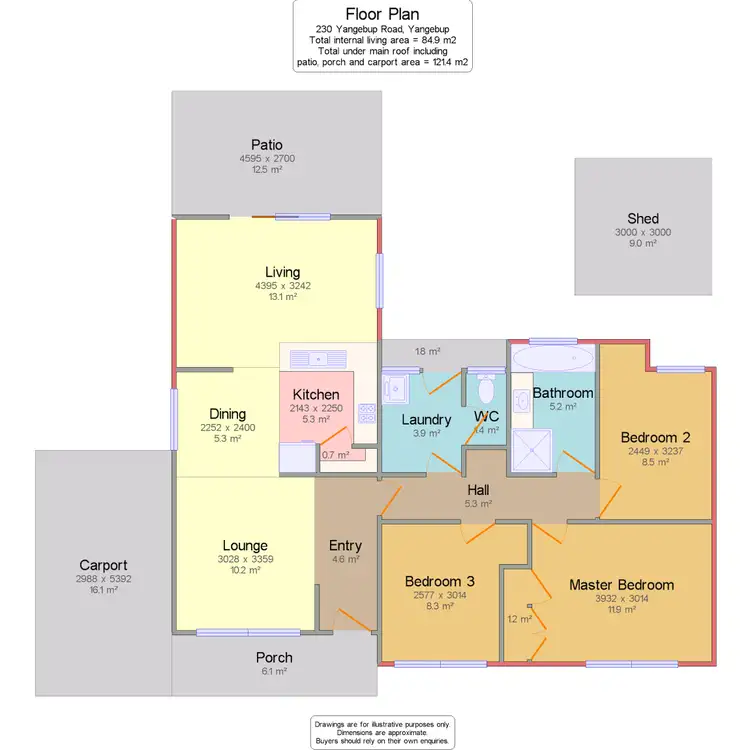 Floorplan of Homely house listing, 230 Yangebup Road, Yangebup WA 6164