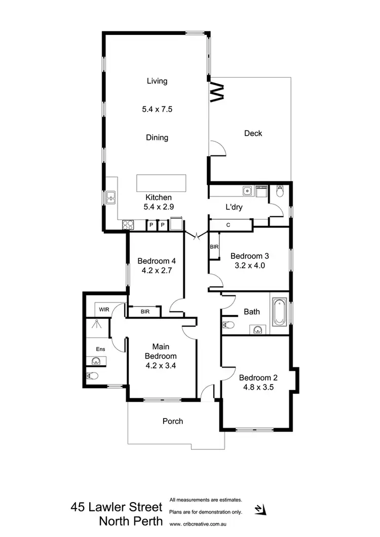 Floorplan of Homely house listing, 45 Lawler Street, North Perth WA 6006