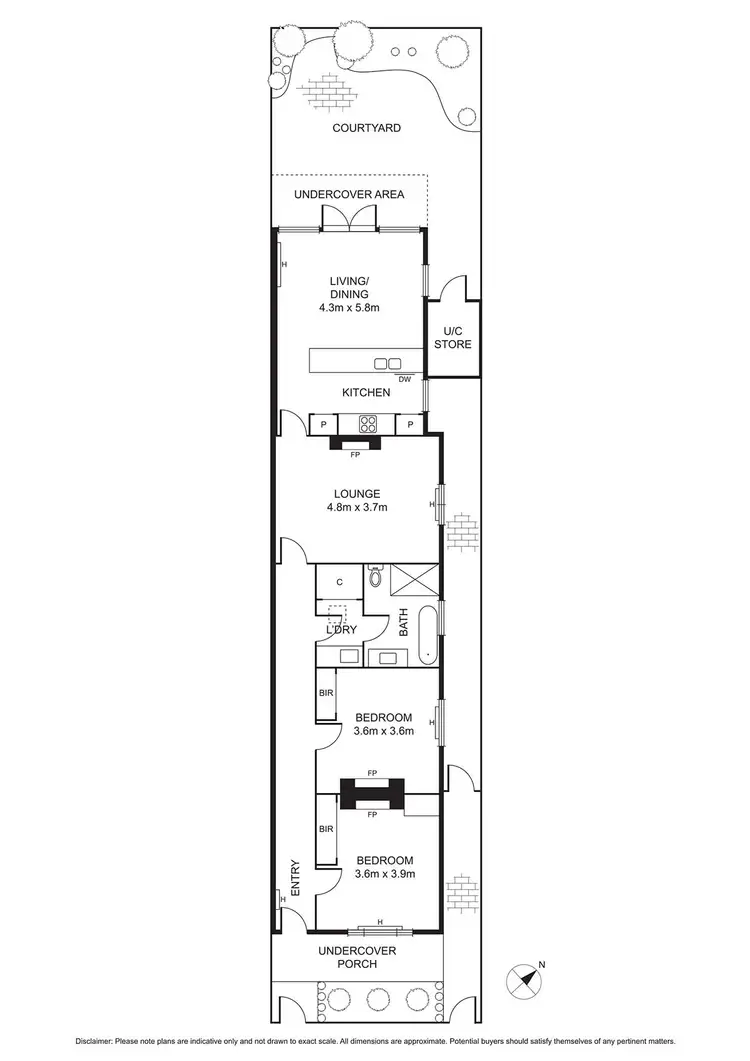 Floorplan of Homely house listing, 124 Mills Street, Albert Park VIC 3206