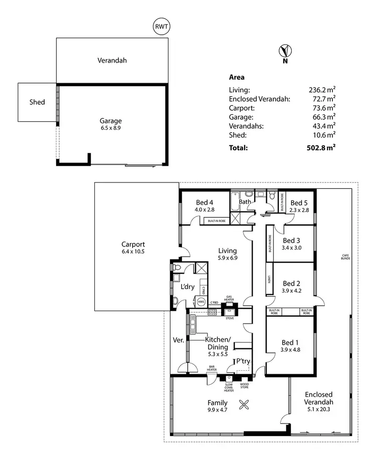 Floorplan of Homely house listing, 14 Vickers Road, Lenswood SA 5240