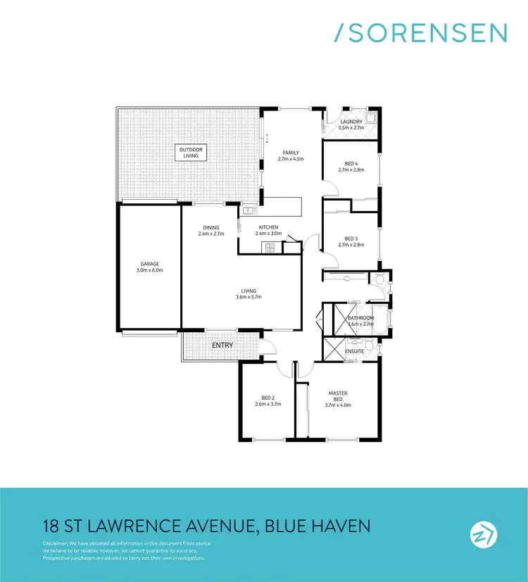 Floorplan of Homely house listing, 18 St Lawrence Avenue, Blue Haven NSW 2262