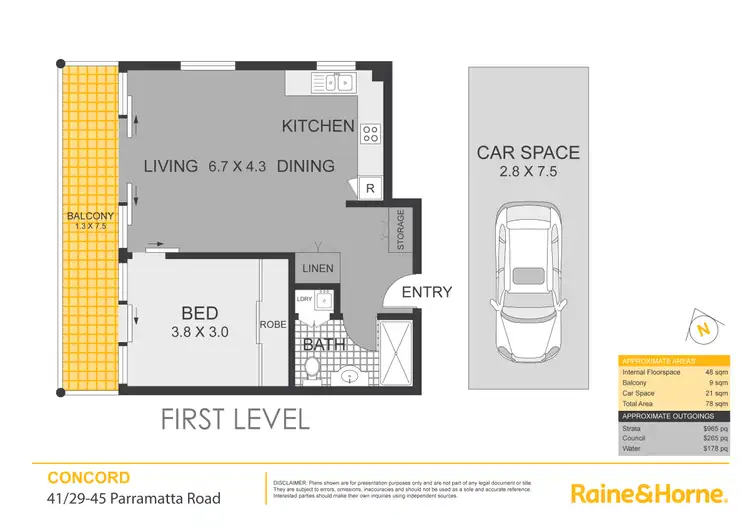 Floorplan of Homely apartment listing, 41/29-45 Parramatta Road, Concord NSW 2137