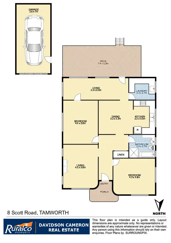 Floorplan of Homely house listing, 8 Scott Road, Tamworth NSW 2340
