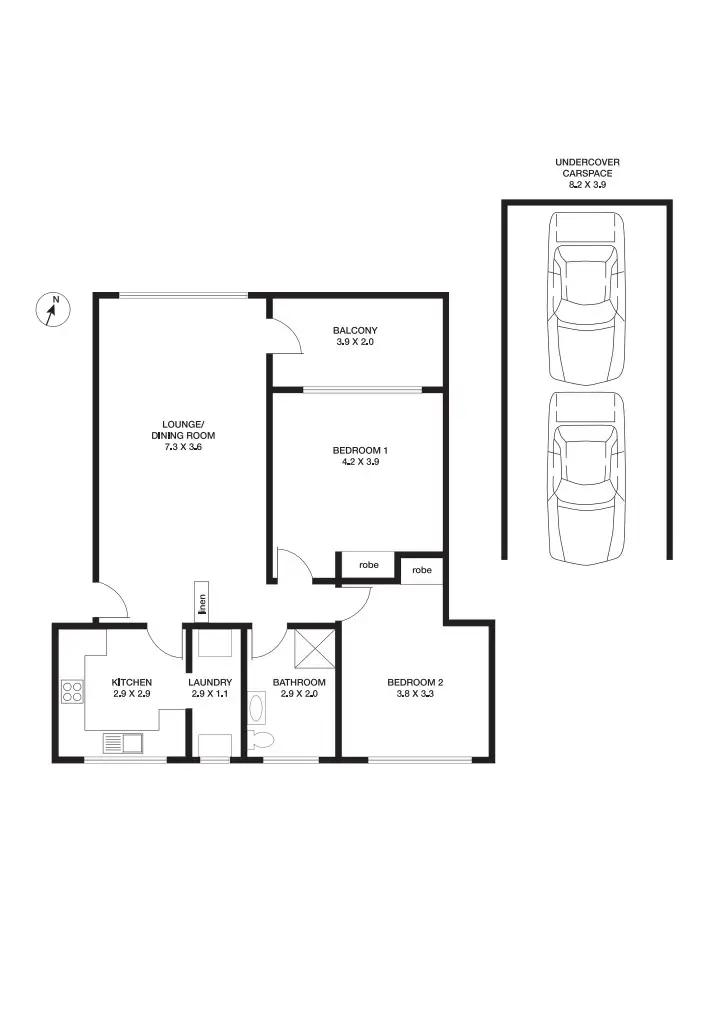 Floorplan of Homely apartment listing, 5/40 Anderson Street, Chatswood NSW 2067