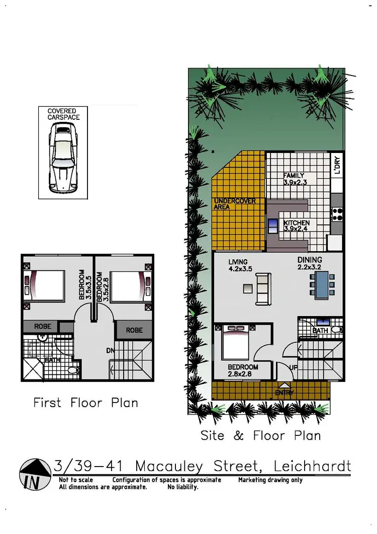 Floorplan of Homely townhouse listing, 3/39-41 Macauley Street, Leichhardt NSW 2040