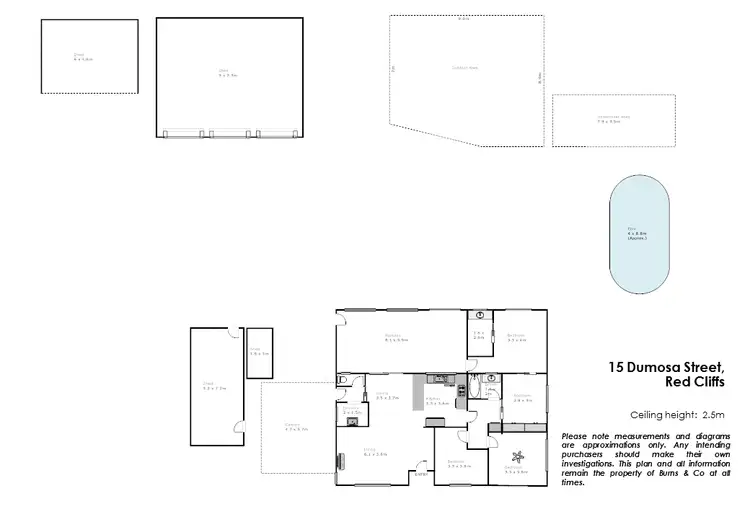Floorplan of Homely house listing, 15 Dumosa Street, Red Cliffs VIC 3496