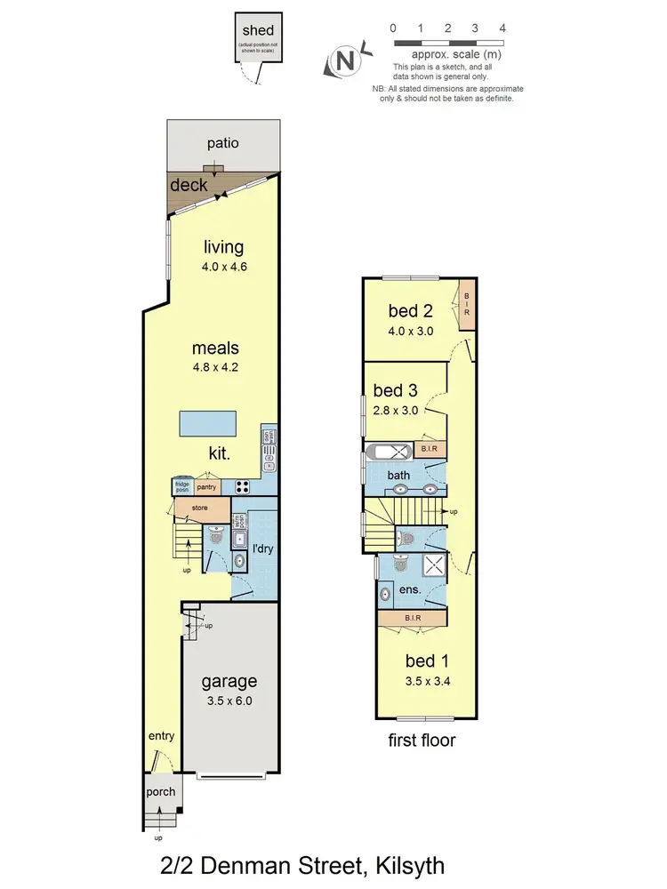 Floorplan of Homely townhouse listing, 2/2 Denman Street, Kilsyth VIC 3137