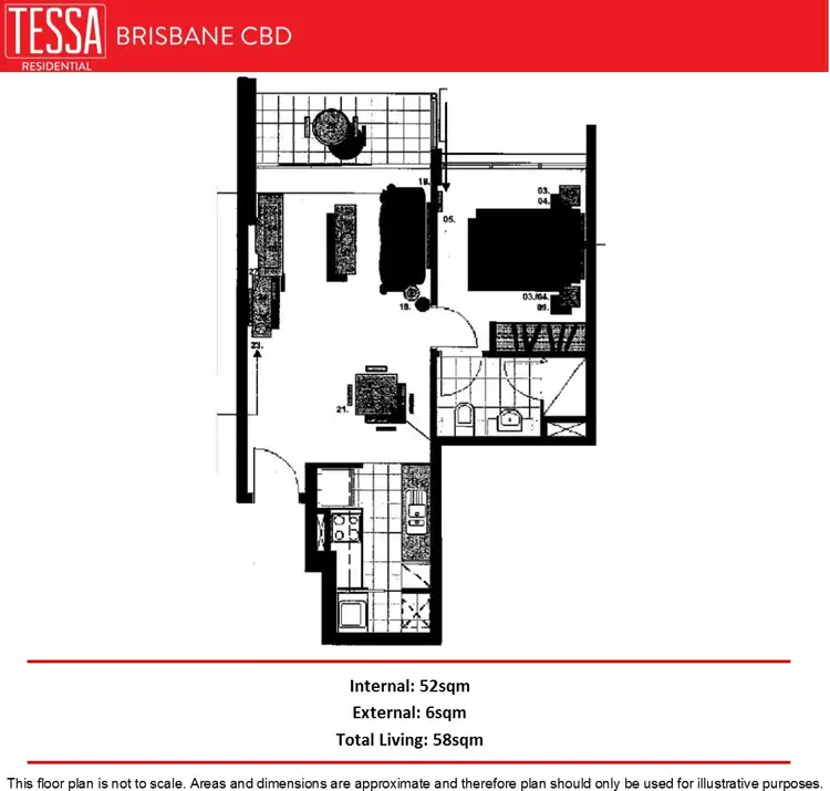 Floorplan of Homely apartment listing, 4011/128 Charlotte Street, Brisbane City QLD 4000