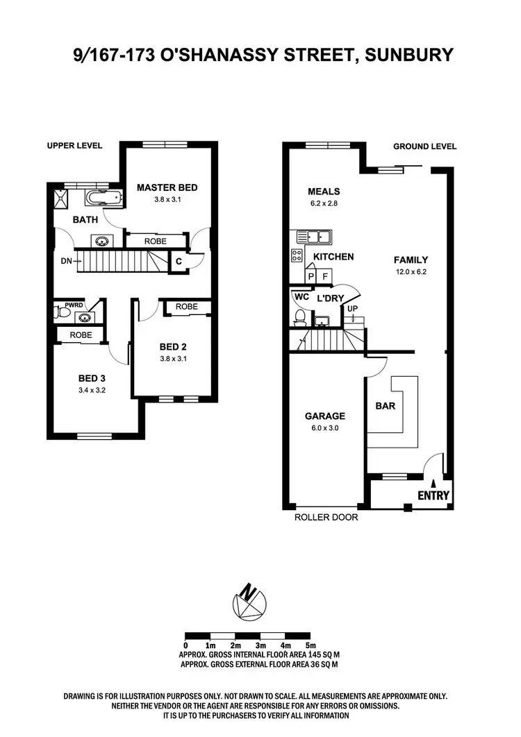 Floorplan of Homely townhouse listing, 9/167 O'Shanassy Street, Sunbury VIC 3429