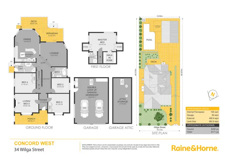 Floorplan of Homely house listing, 34 Wilga Street, Concord West NSW 2138