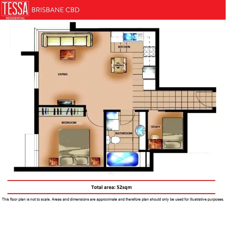 Floorplan of Homely apartment listing, 2309/70 Mary Street, Brisbane City QLD 4000