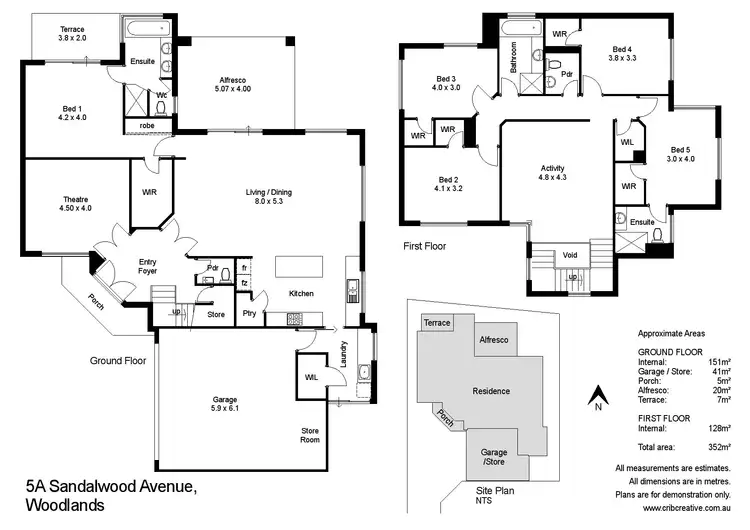Floorplan of Homely house listing, 5a Sandalwood Avenue, Woodlands WA 6018