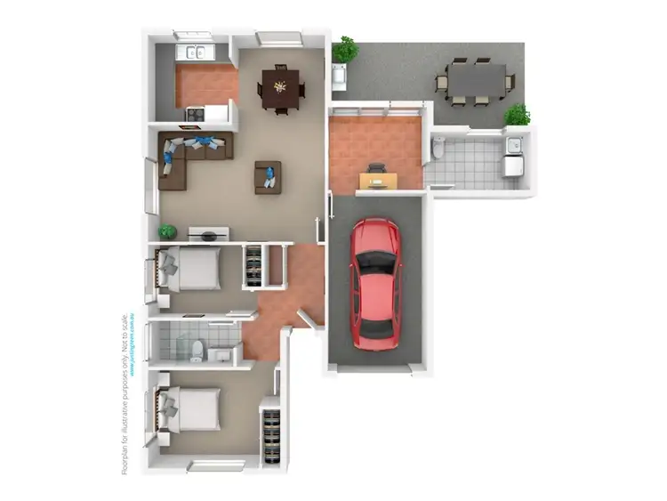 Floorplan of Homely unit listing, 1/96 Crampton Street, Wagga Wagga NSW 2650