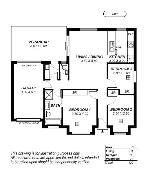 Floorplan of Homely house listing, 15A Scarborough Terrace, Dover Gardens SA 5048
