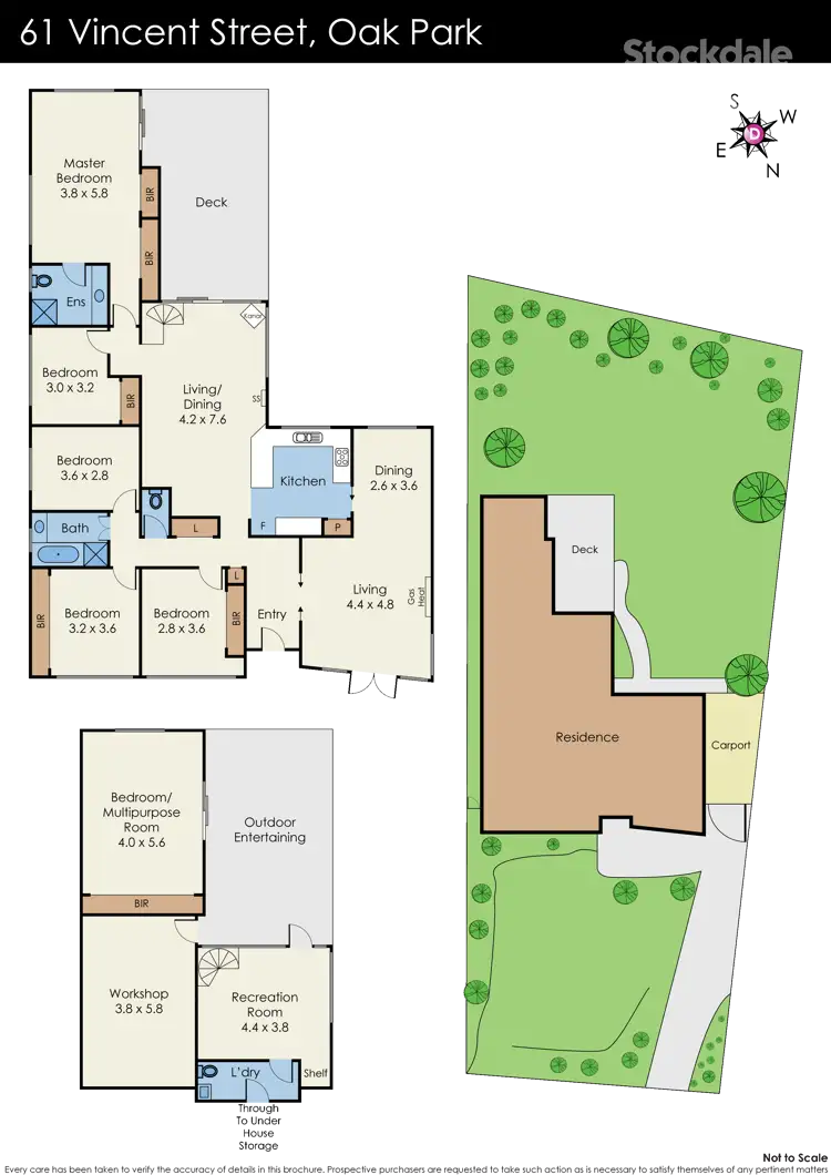 Floorplan of Homely house listing, 61 Vincent Street, Oak Park VIC 3046