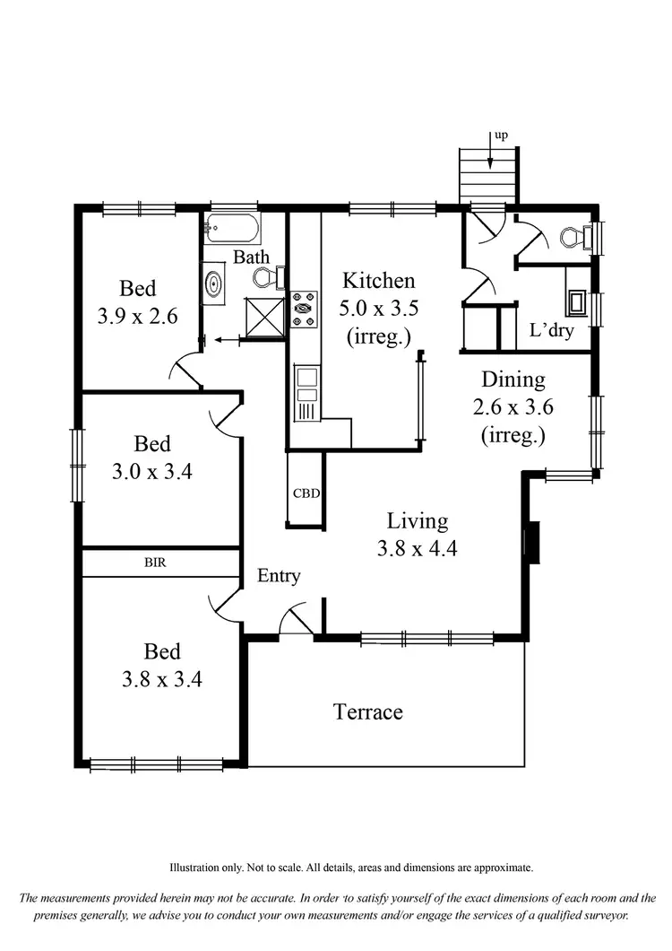 Floorplan of Homely house listing, 10 Donach Cres, Bundoora VIC 3083