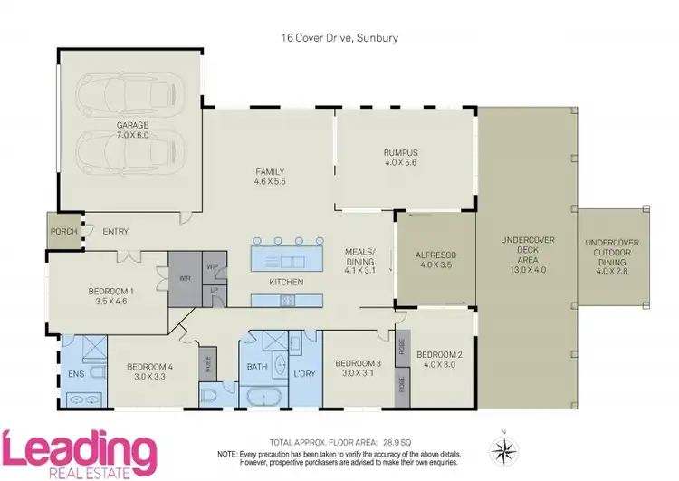 Floorplan of Homely house listing, 16 Cover Drive, Sunbury VIC 3429